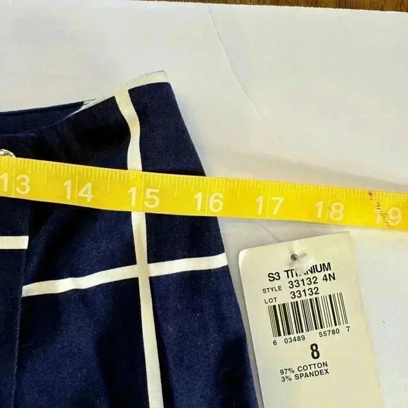 Women’s Ralph Lauren Golf Stretch Skort Sz 8 Blue White - Picture 8 of 11